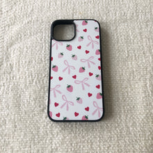 Load image into Gallery viewer, Bows, Strawberries, Hearts - White