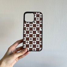 Load image into Gallery viewer, Brown Checked with Flowers