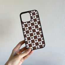 Load image into Gallery viewer, Brown Checked with Flowers