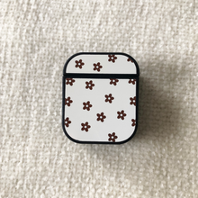 Load image into Gallery viewer, Brown Hearts and Flowers AirPod Case