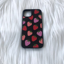 Load image into Gallery viewer, Pink & Purple Strawberries (Black Background)