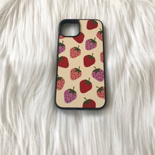 Load image into Gallery viewer, Pink & Purple Strawberries (Beige Background)