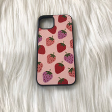 Load image into Gallery viewer, Pink & Purple Strawberries (Pink Background)