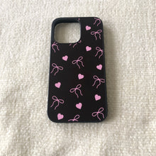 Load image into Gallery viewer, Black/Pink Bows & Hearts
