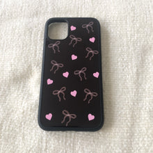 Load image into Gallery viewer, Pink/Black Bows & Hearts