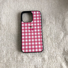 Load image into Gallery viewer, Pink Gingham & Cherry