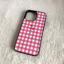 Load image into Gallery viewer, Pink Gingham & Cherry