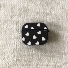 Load image into Gallery viewer, Black and White Cherries / Hearts AirPod Case