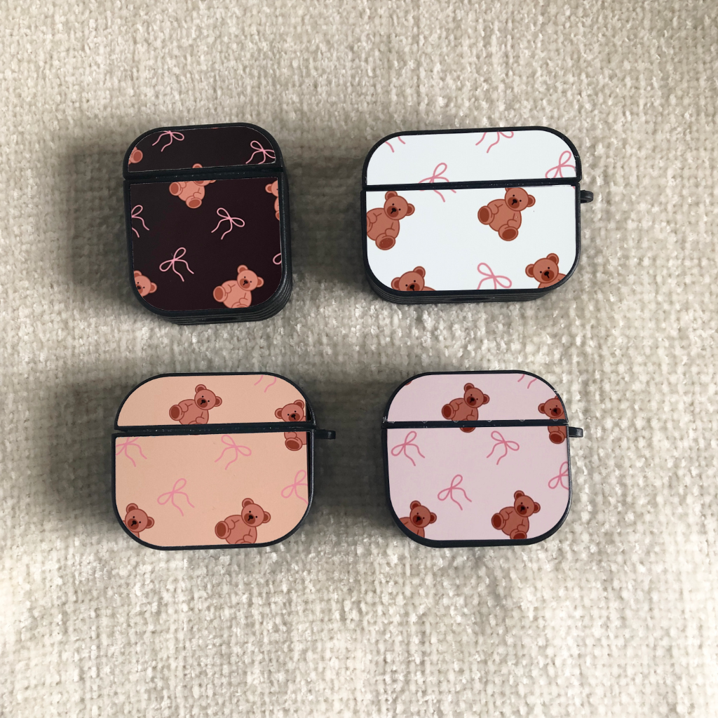 Teddy bear and Bows AirPod Case