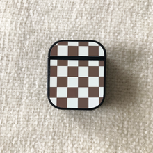 Load image into Gallery viewer, Brown Checked AirPod Case
