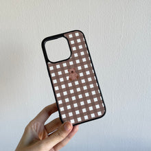 Load image into Gallery viewer, Brown Gingham with Teddy
