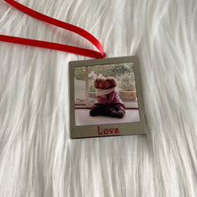 Load image into Gallery viewer, Personalised Photo LOVE Christmas Tree Decoration
