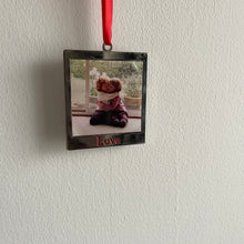 Load image into Gallery viewer, Personalised Photo LOVE Christmas Tree Decoration
