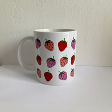 Load image into Gallery viewer, Pink &amp; Purple Strawberries Mug
