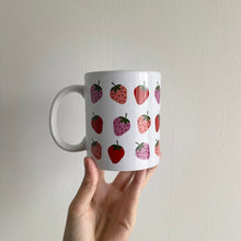 Load image into Gallery viewer, Pink &amp; Purple Strawberries Mug
