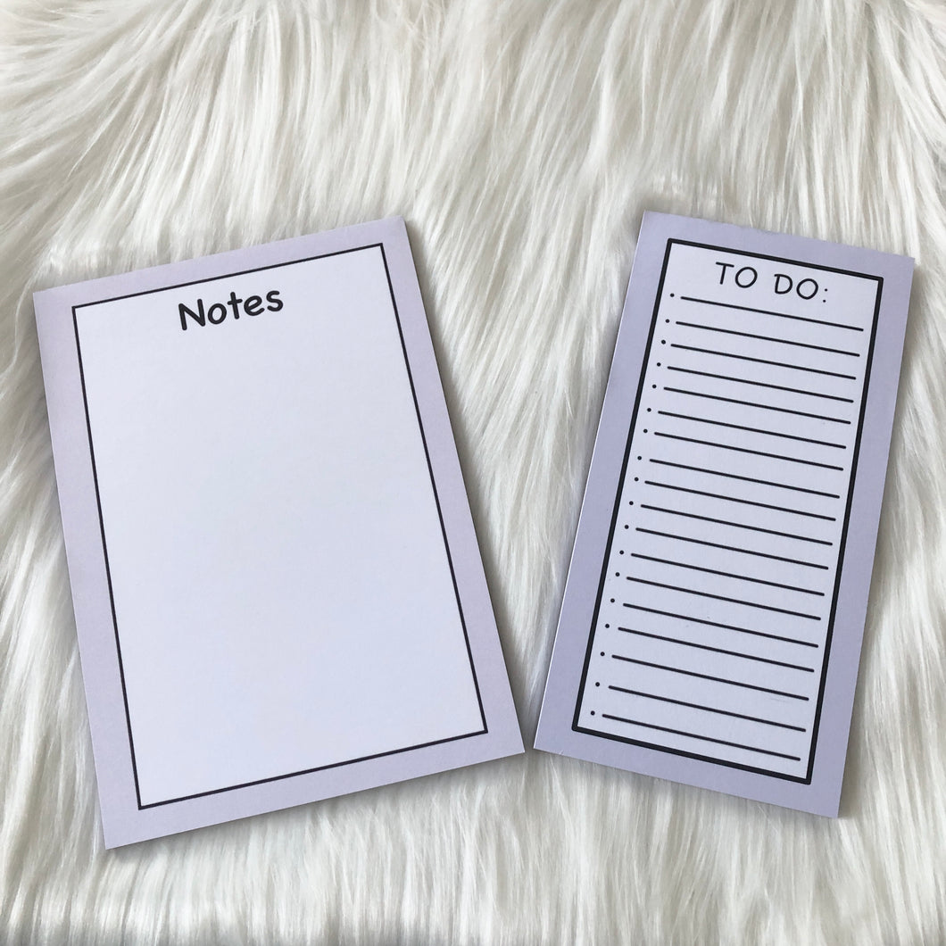 Purple To-Do List & Notepad