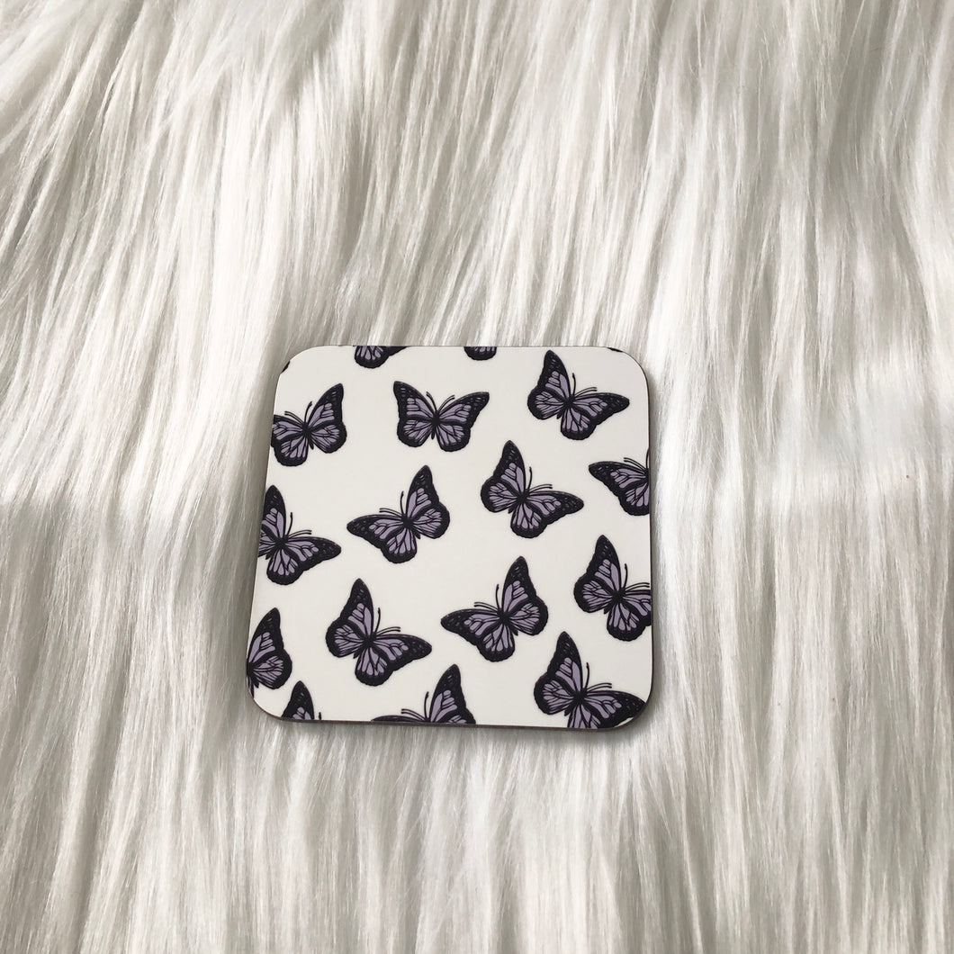 Purple Butterflies Coaster