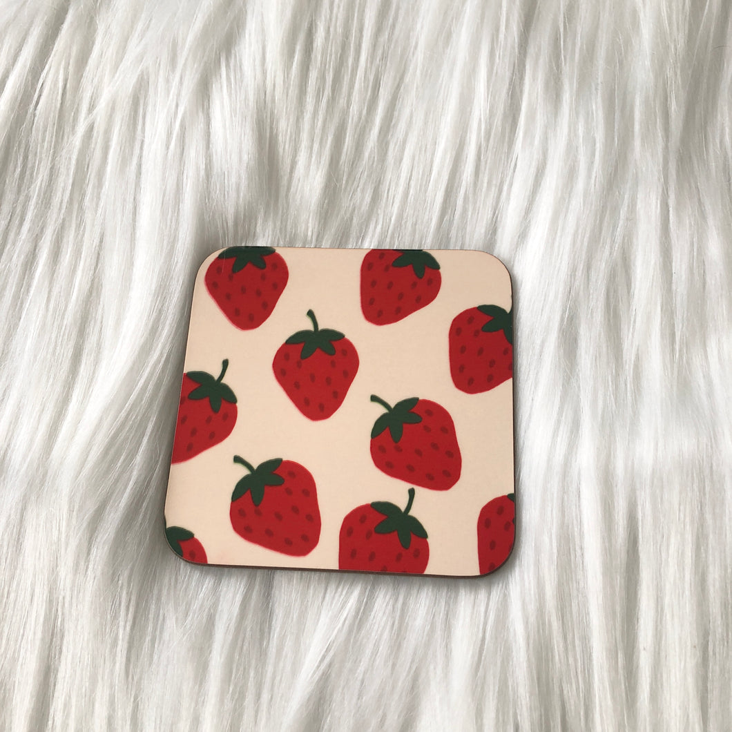 Red Strawberries Coaster