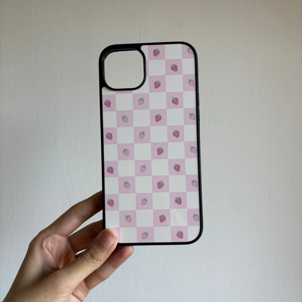 Pink Strawberry Chequed
