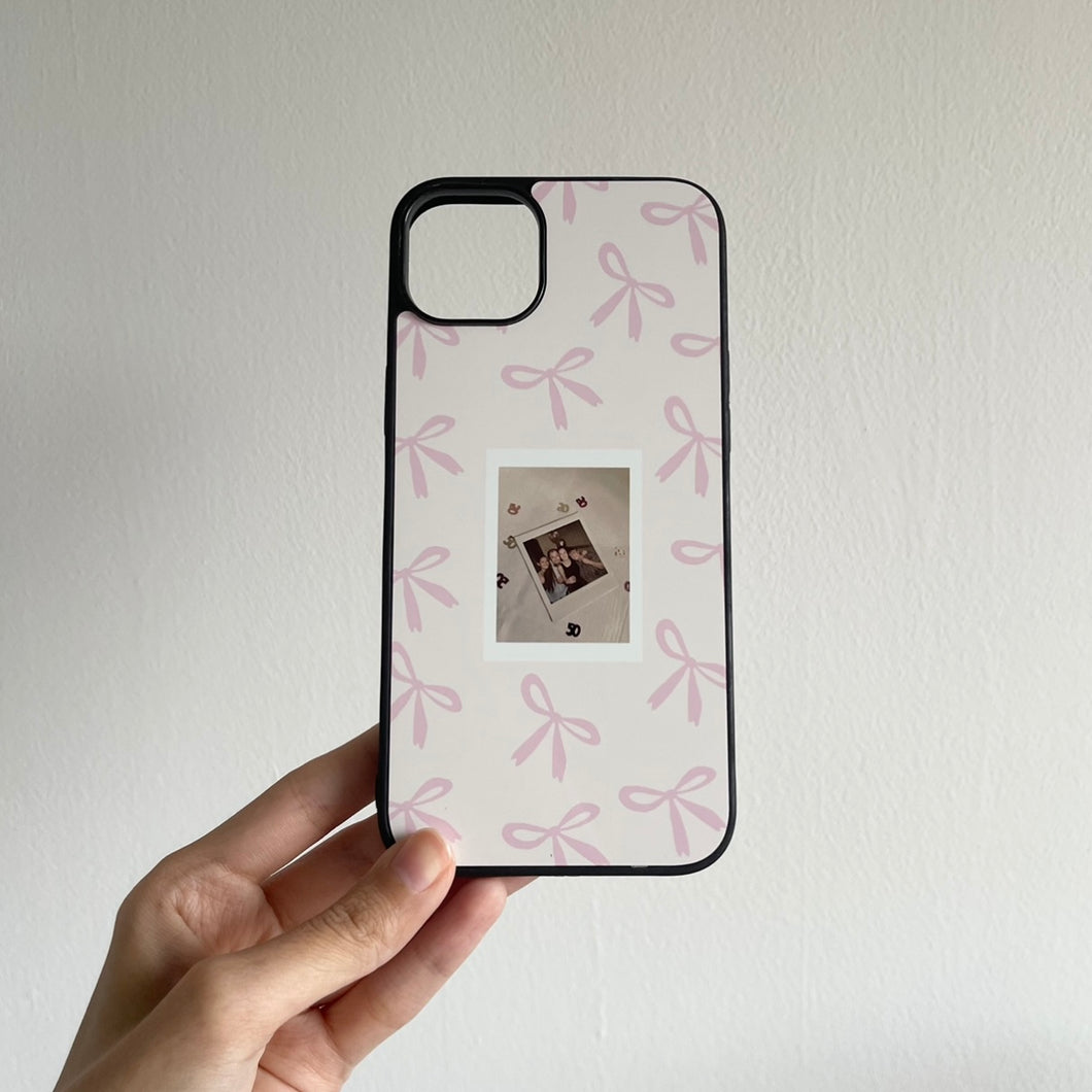 Pink Bows with Personalised Photo