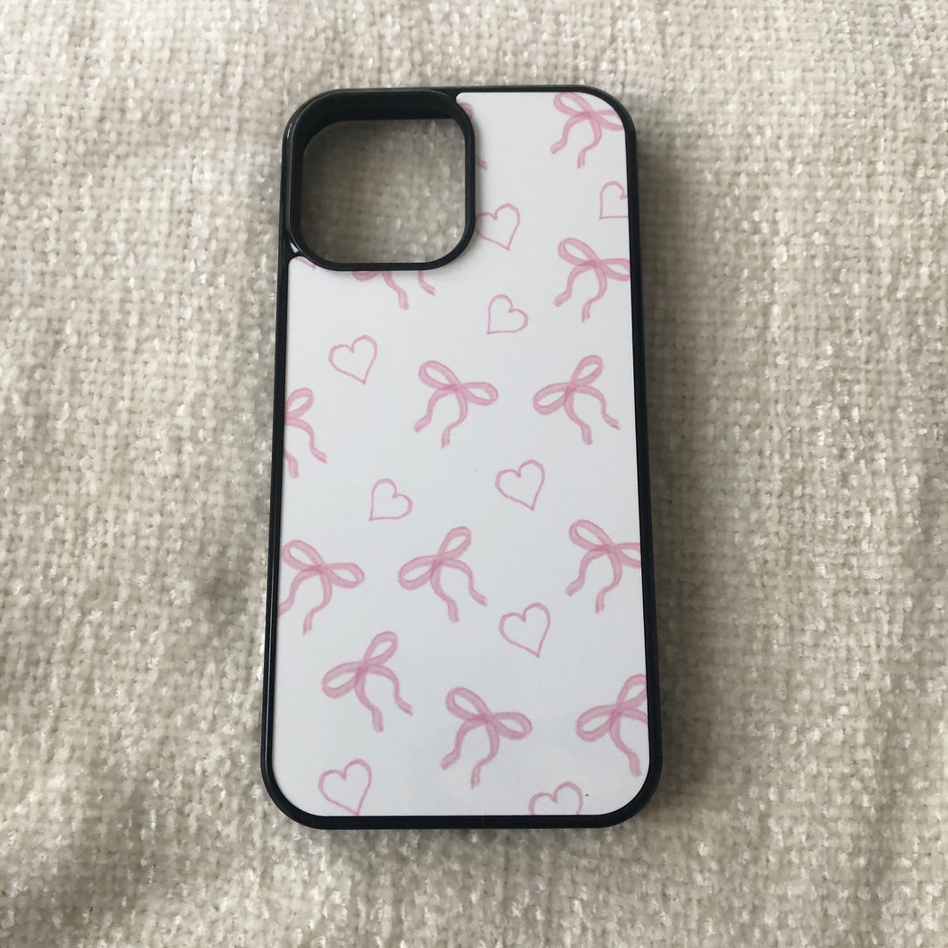 Pink/White Bows & Hearts