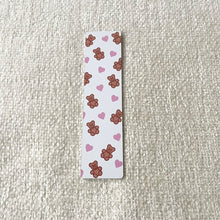 Load image into Gallery viewer, Teddy and Hearts Bookmark
