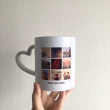 Load image into Gallery viewer, Personalised Photo Collage Mug *With optional text*
