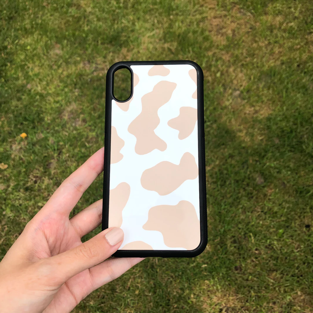 Beige Cow Print