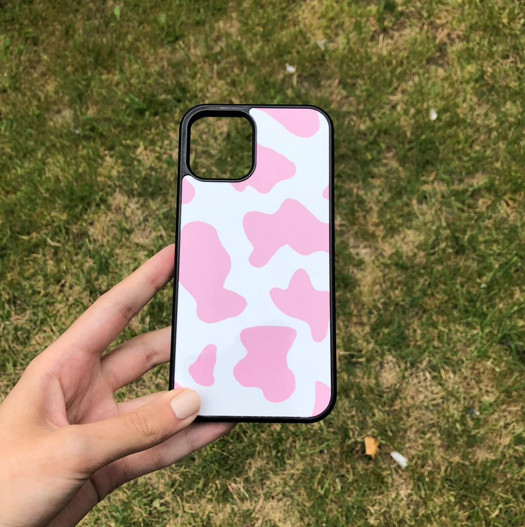 Light Pink Cow Print